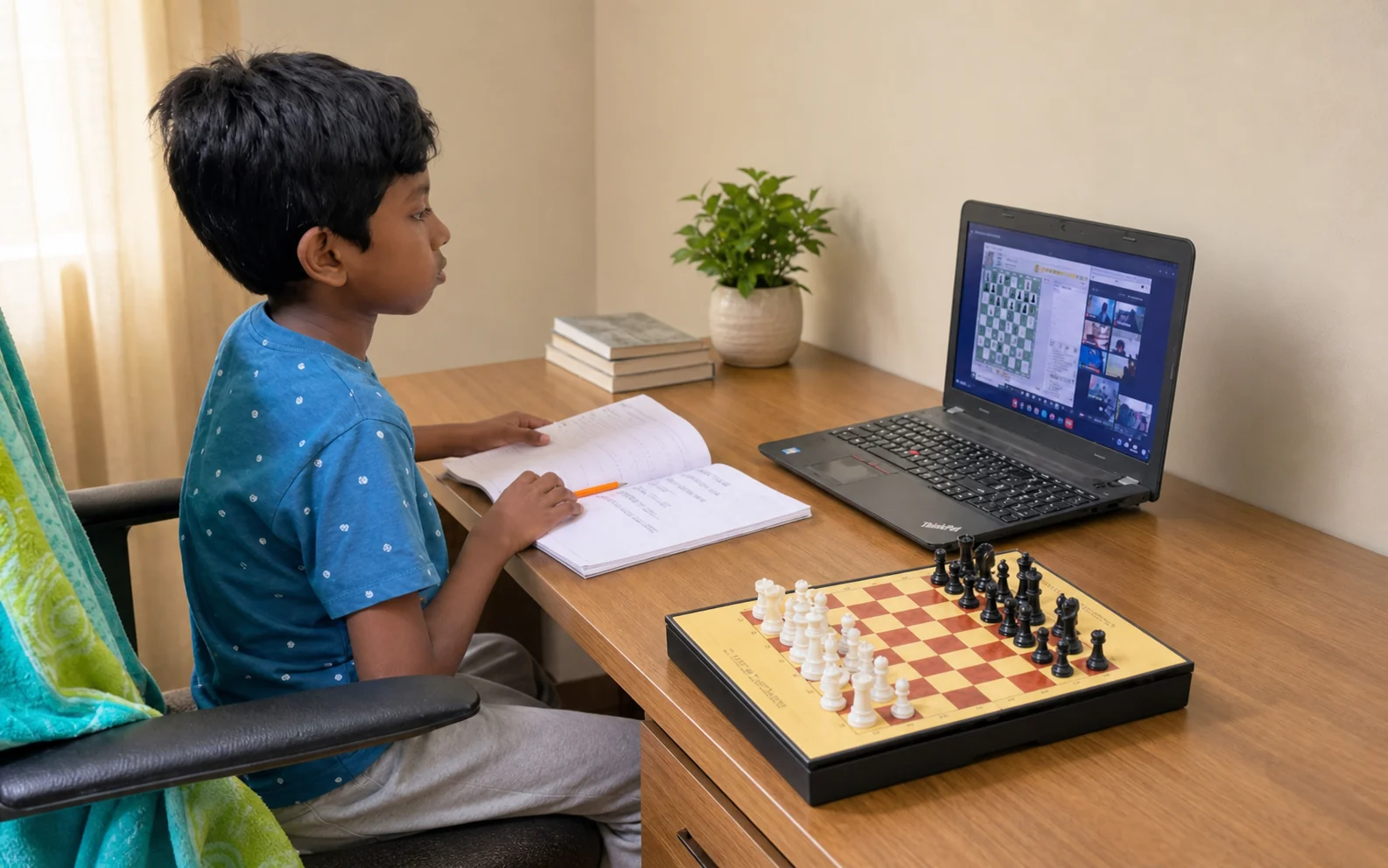 Chess Forge online chess coaching session